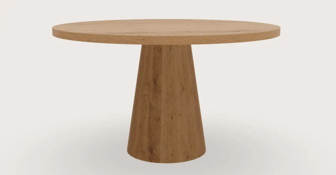 Conisch taps met rond blad