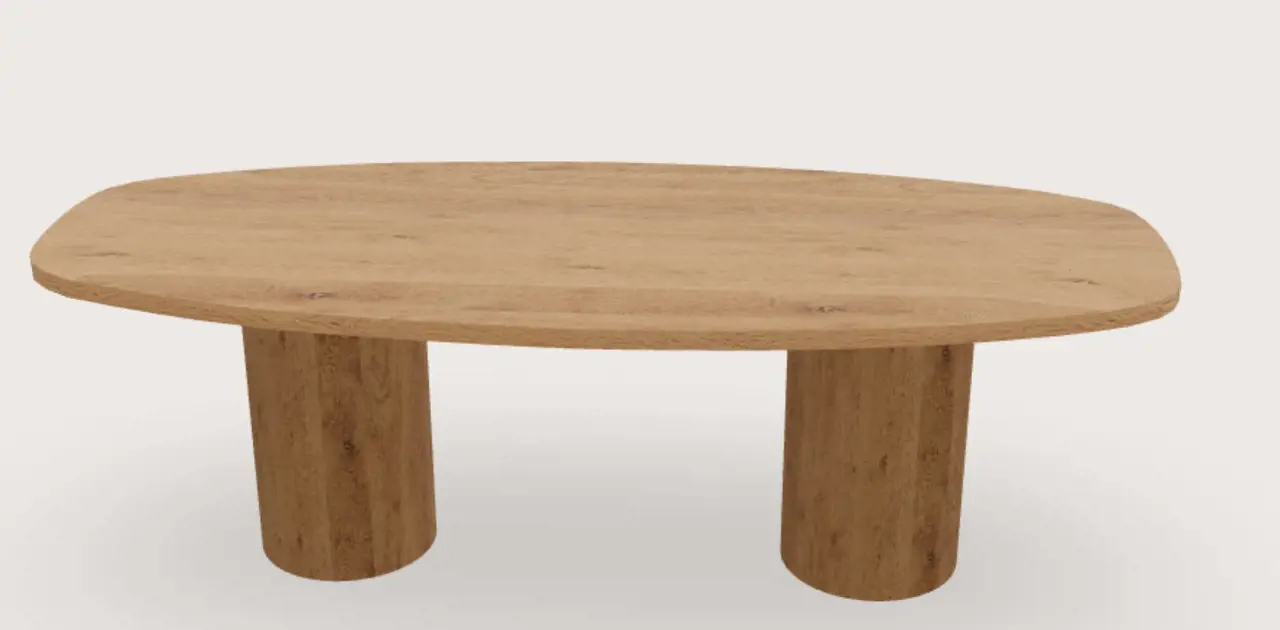 Ronde poot met Deens ovaal blad