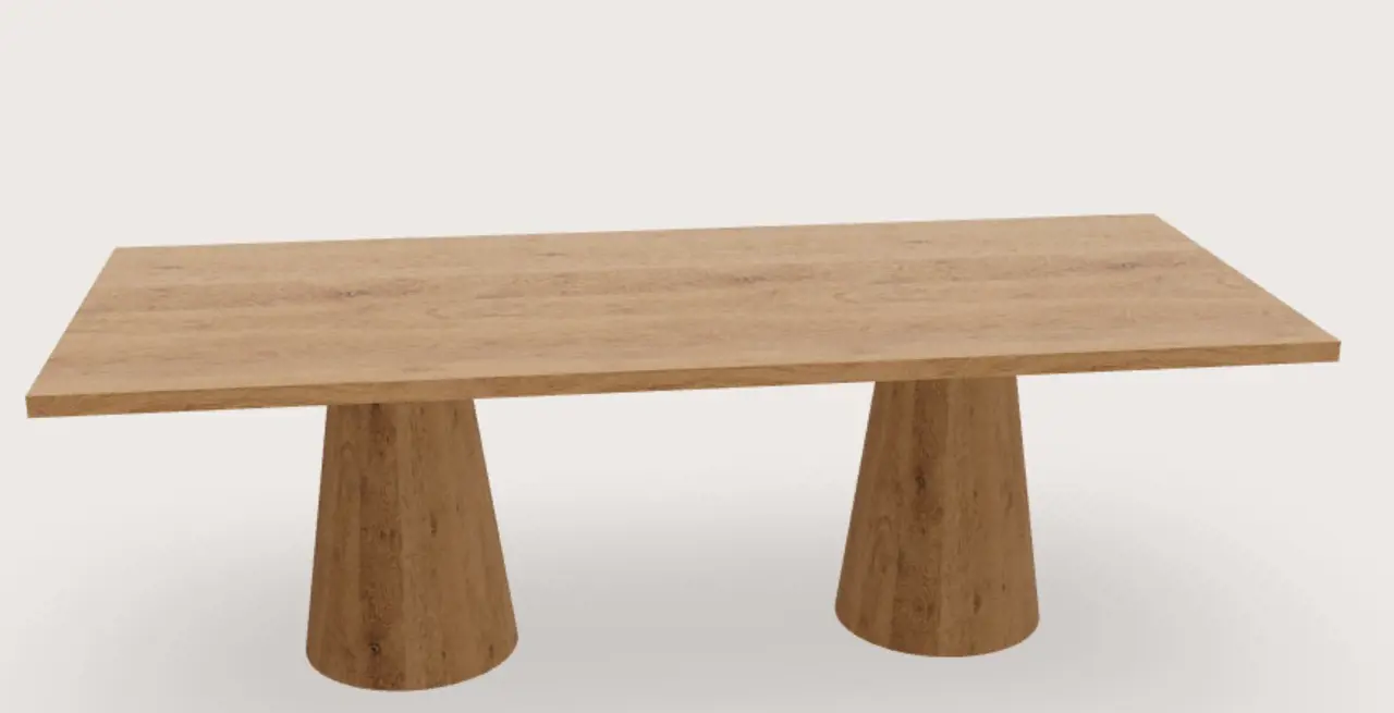 Conisch taps met rechthoekig blad