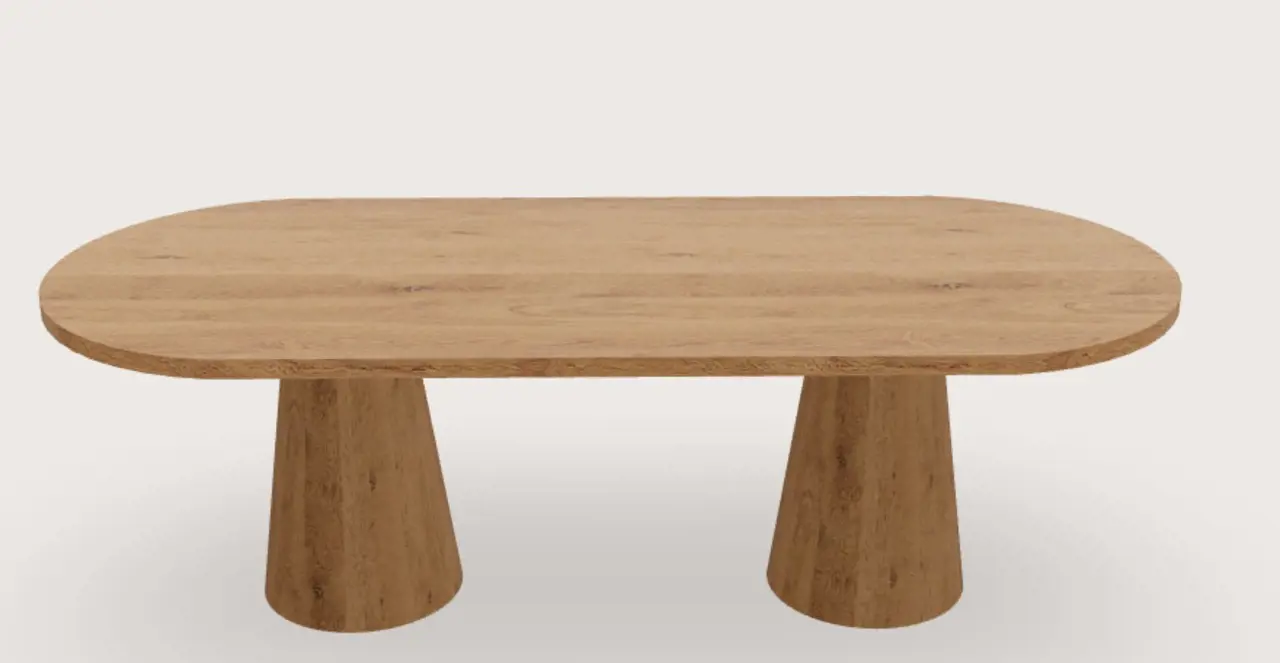 Conisch taps met Plat ovaal blad