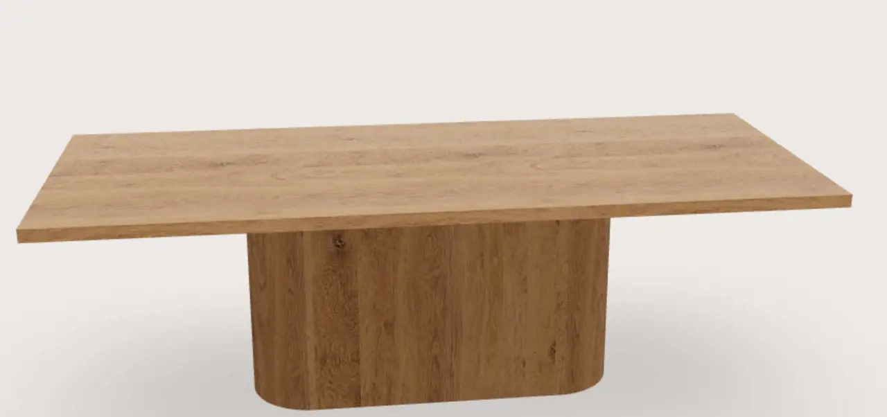 Breed recht met rechthoekig blad